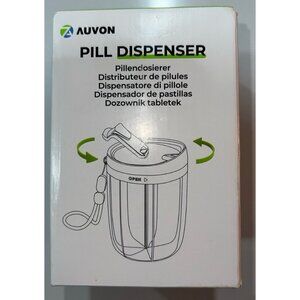 AUVON Pill Dispenser, a portable rotary organizer